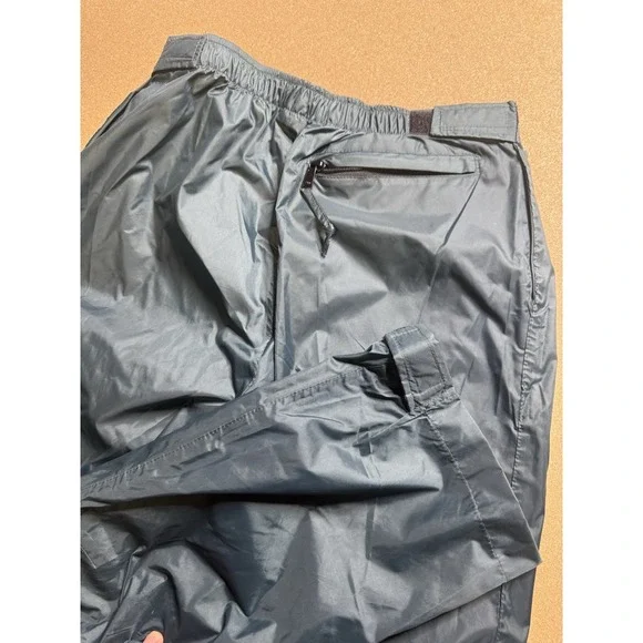 Mens‎  Mountain Hardwear nylon green rain pants hiking size M $120 - Picture 2 of 9